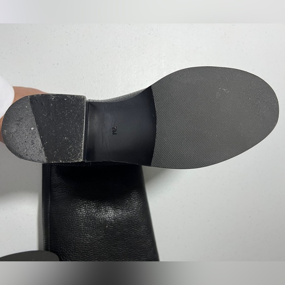 Tory Burch Junction Riding Boot in Black Tumbled Leather with box - Picture 10 of 16